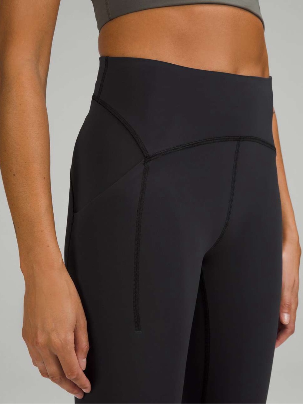 Lululemon Power Thru High-Rise Black Active Leggings 25”